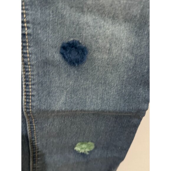 Vigoss Womens Stretch Denim Skinny Jeans With Pom-Pom Details Size 14 Medium Was - Picture 6 of 7